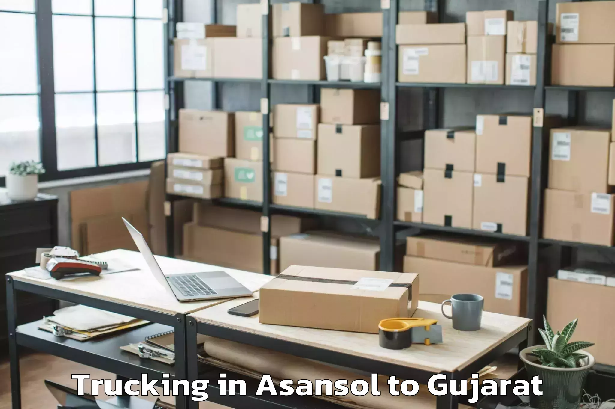 Book Your Asansol to Waghodia Trucking Today